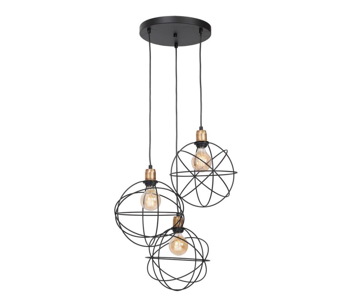 Lustră pe cablu GERID 3xE27/60W/230V rotundă