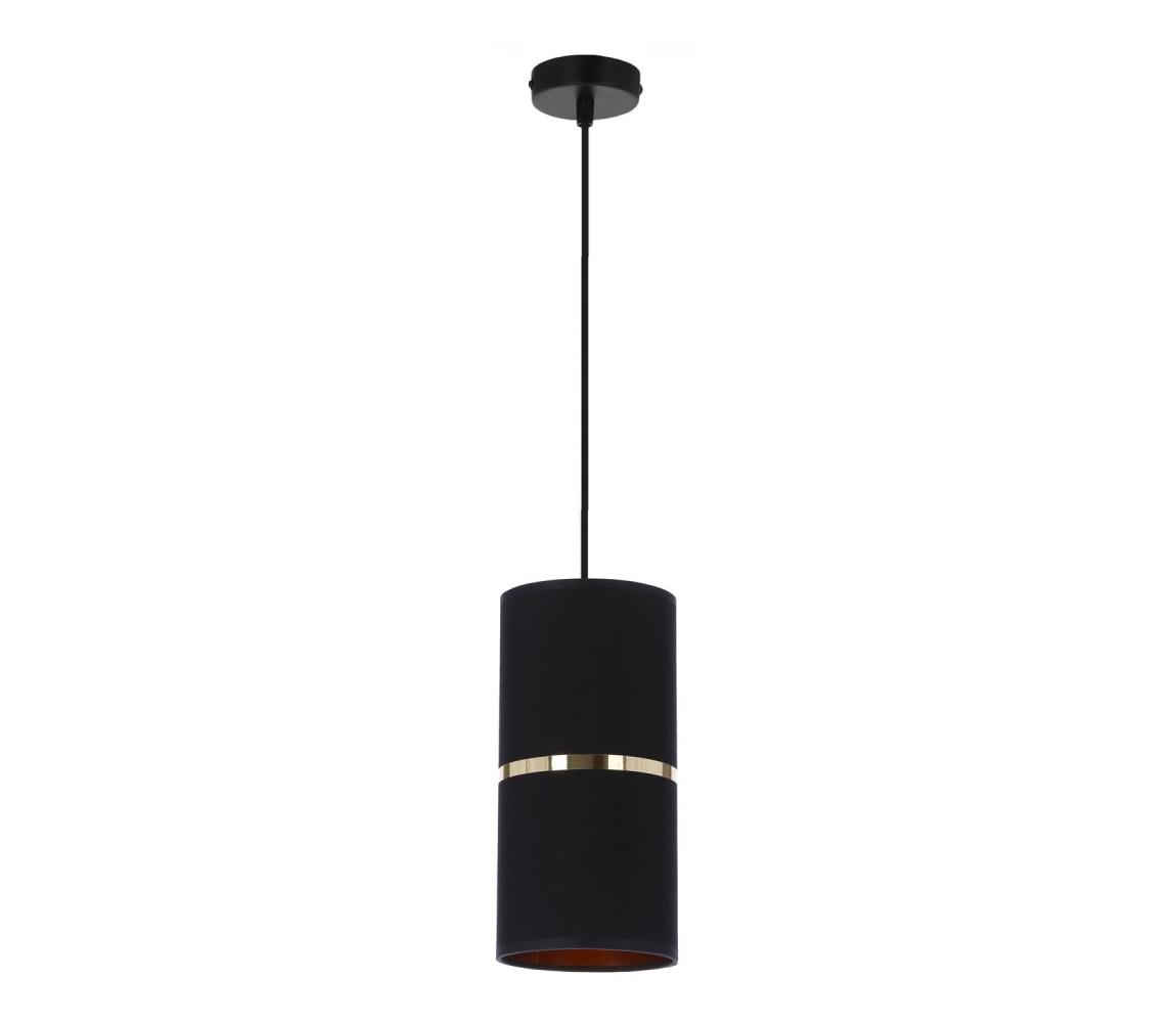 Lustră pe cablu GINA 1xE27/60W/230V negru