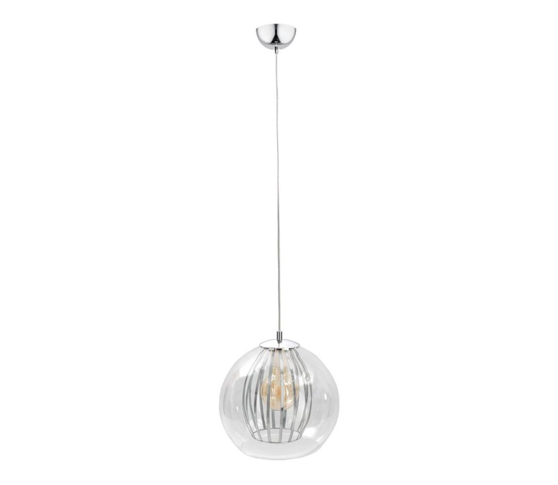 Lustră pe cablu GLAMI 1xE27/60W/230V crom lucios