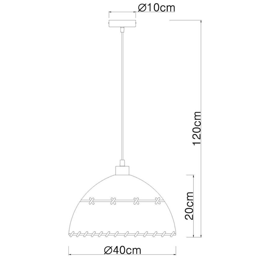 Globo - Lustră pe cablu 1xE27/60W/230V