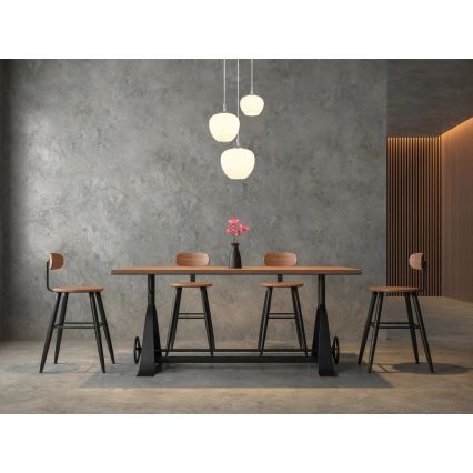 Lustră pe cablu Globo 3xE27/40W/230V alb