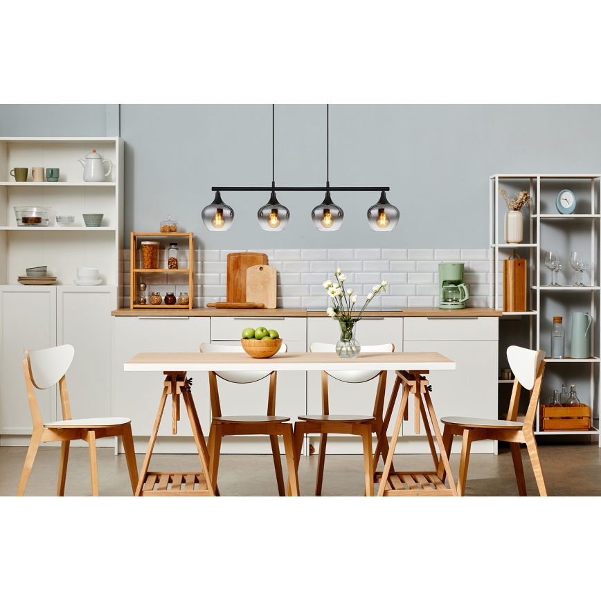 Lustră pe cablu Globo 4xE27/40W/230V