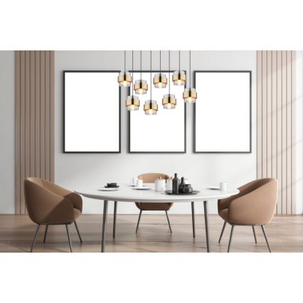 Lustră pe cablu Globo 8xE27/60W/230V