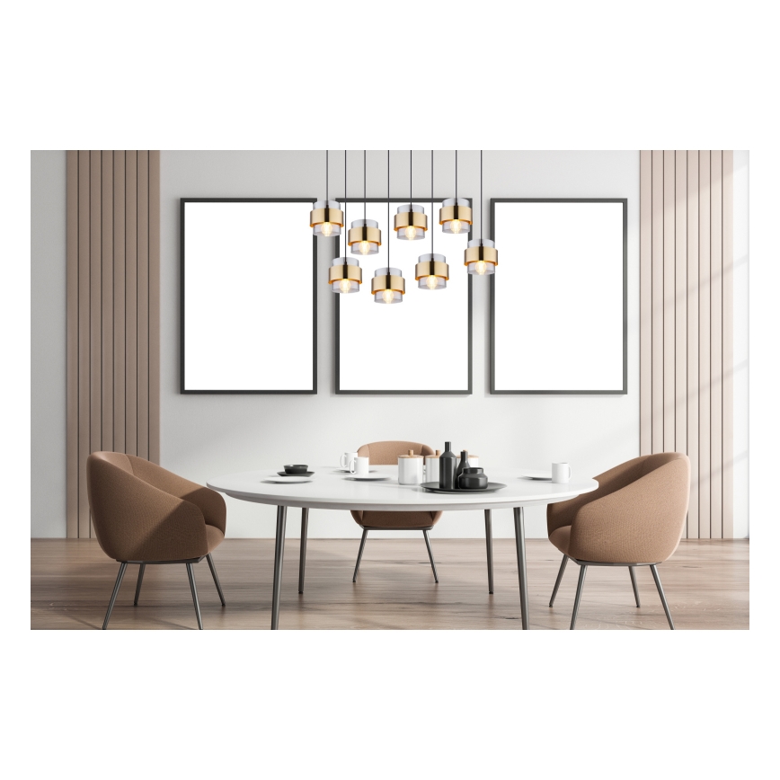 Lustră pe cablu Globo 8xE27/60W/230V