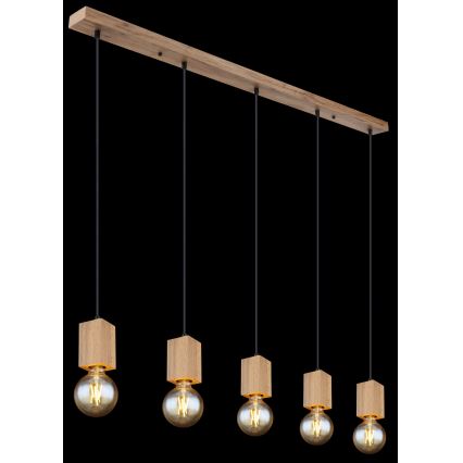 Lustră pe cablu Globo 15655-5H ERNA 5xE27/60W/230V