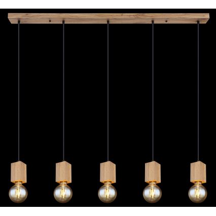 Lustră pe cablu Globo 15655-5H ERNA 5xE27/60W/230V