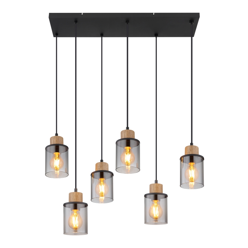 Lustră pe cablu Globo 6xE27/15W/230V