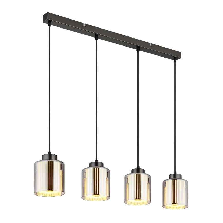 Lustră pe cablu Globo 4xE27/60W/230V crom lucios