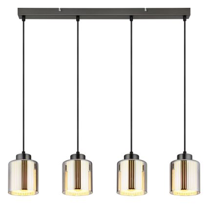 Lustră pe cablu Globo 4xE27/60W/230V crom lucios