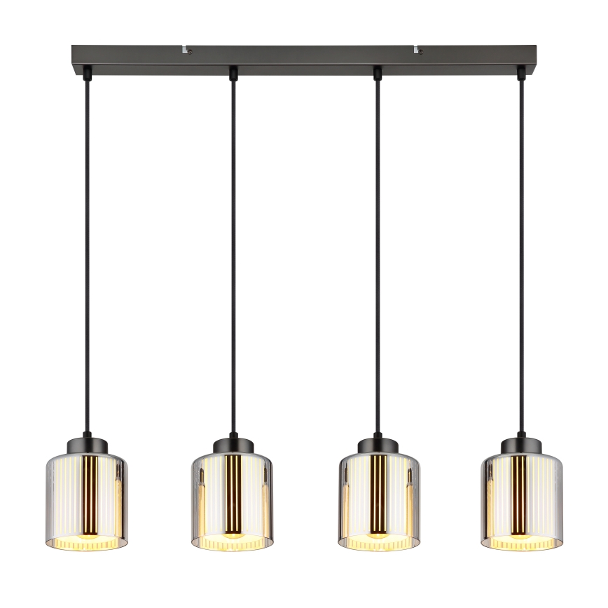 Lustră pe cablu Globo 4xE27/60W/230V crom lucios