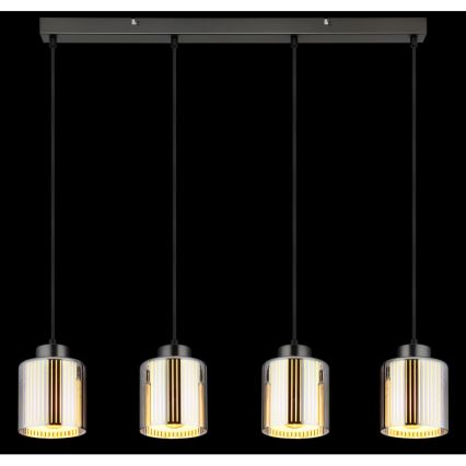 Lustră pe cablu Globo 4xE27/60W/230V crom lucios