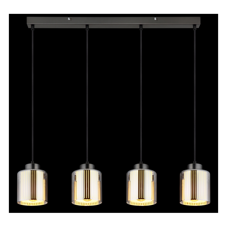 Lustră pe cablu Globo 4xE27/60W/230V crom lucios