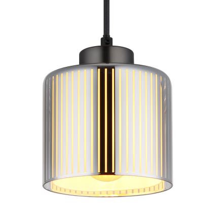 Lustră pe cablu Globo 1xE27/60W/230V crom lucios d. 14 cm