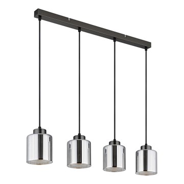 Lustră pe cablu Globo 4xE27/60W/230V crom lucios