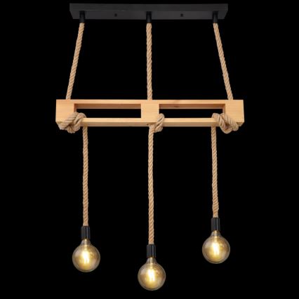 Globo - Lustră pe cablu 3xE27/60W/230V