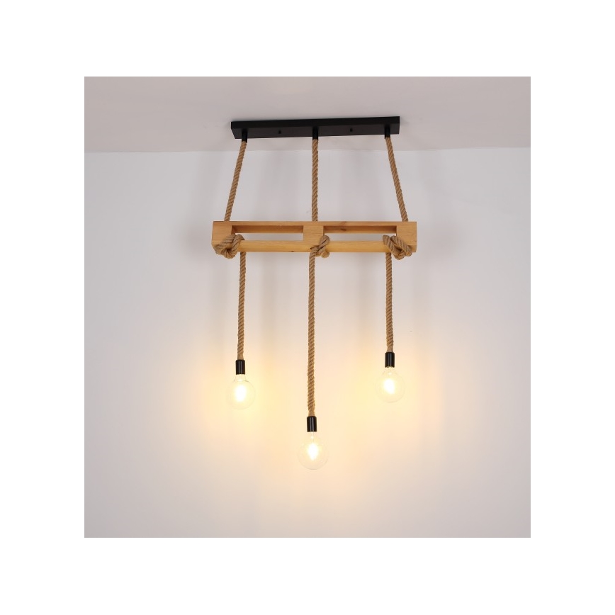 Globo - Lustră pe cablu 3xE27/60W/230V