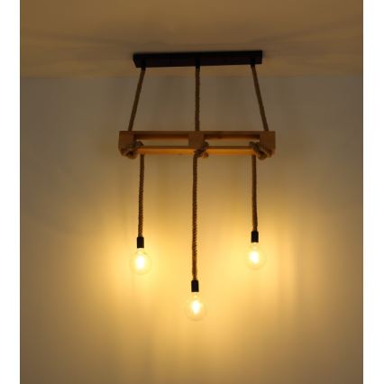 Globo - Lustră pe cablu 3xE27/60W/230V