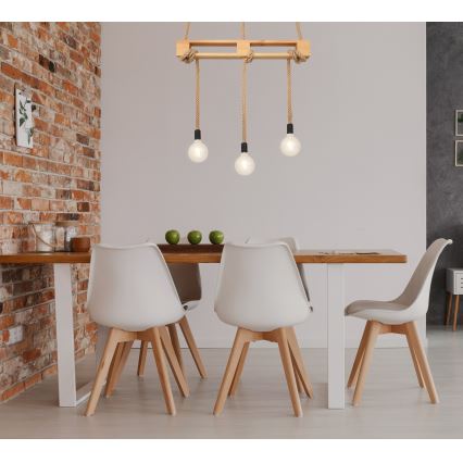 Globo - Lustră pe cablu 3xE27/60W/230V