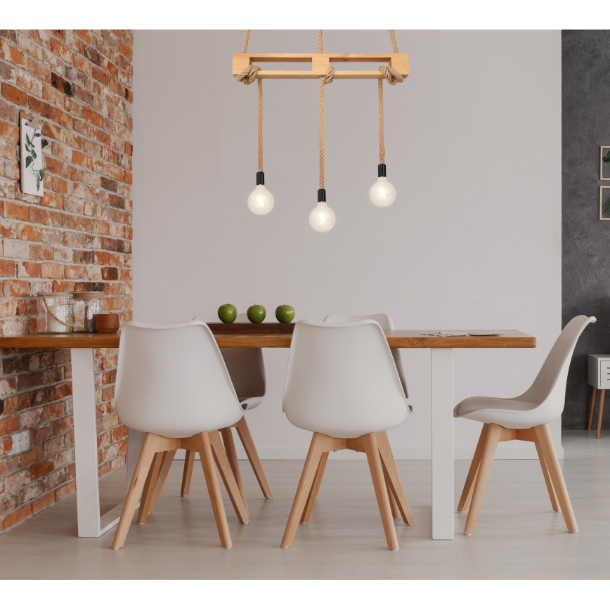 Globo - Lustră pe cablu 3xE27/60W/230V