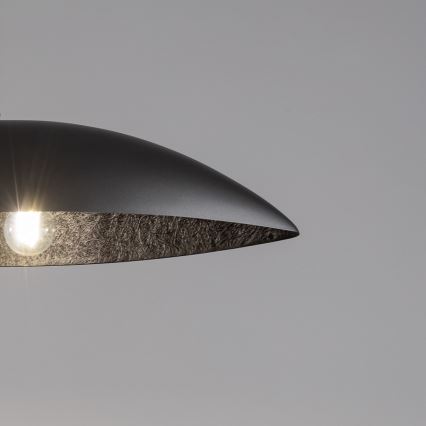 Lustră pe cablu GONDOLA 2xE27/60W/230V argintiu/negru