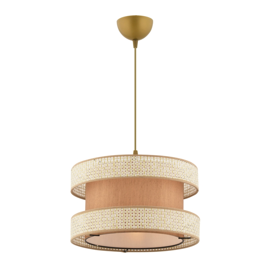 Lustră pe cablu HALO 1xE27/60W/230V bej/crem