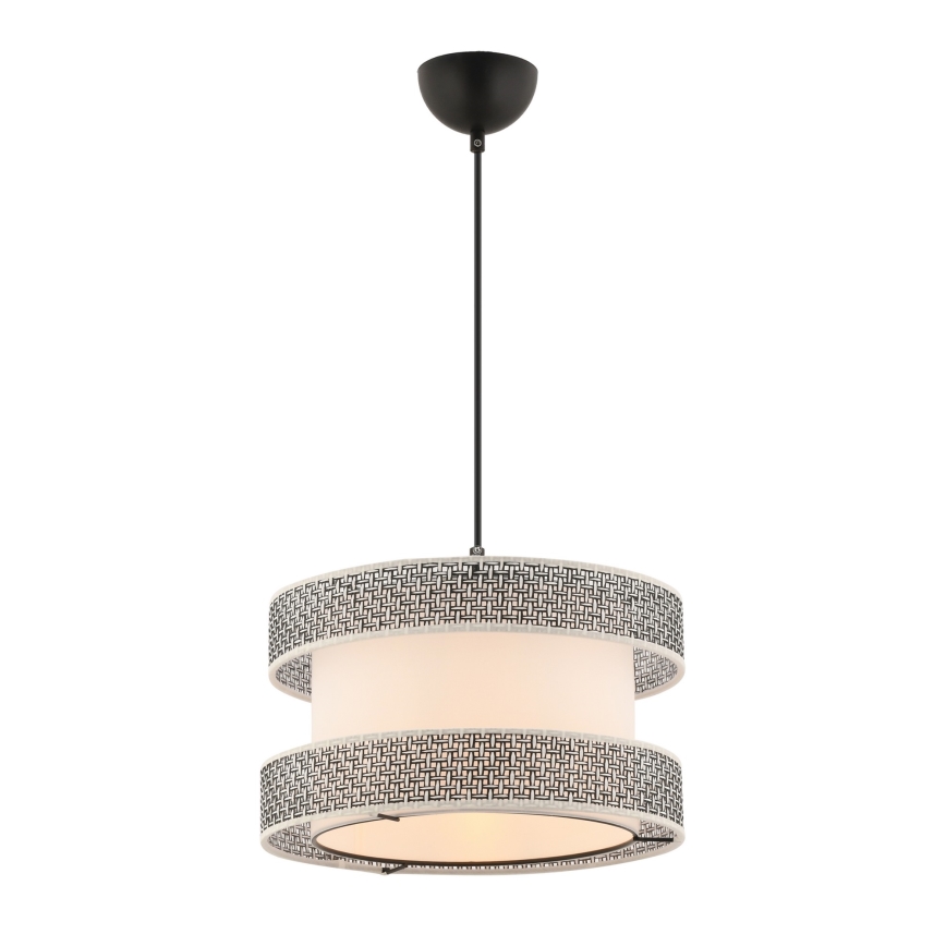 Lustră pe cablu HALO 1xE27/60W/230V crem/gri