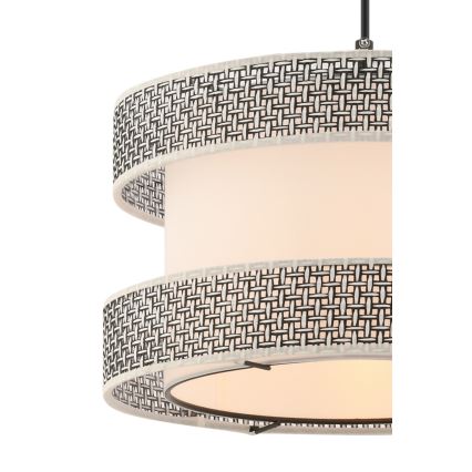 Lustră pe cablu HALO 1xE27/60W/230V crem/gri