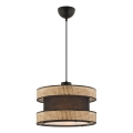 Lustră pe cablu HALO 1xE27/60W/230V maro/bej
