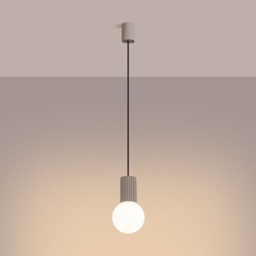 Lustră pe cablu HALO 1xG9/8W/230V d. 12 cm bej