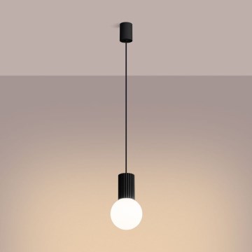 Lustră pe cablu HALO 1xG9/8W/230V d. 12 cm negru