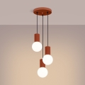 Lustră pe cablu HALO 3xG9/8W/230V d. 25 cm portocaliu