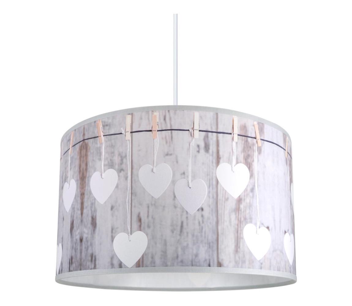 Lustră pe cablu HEART 1xE27/60W/230V