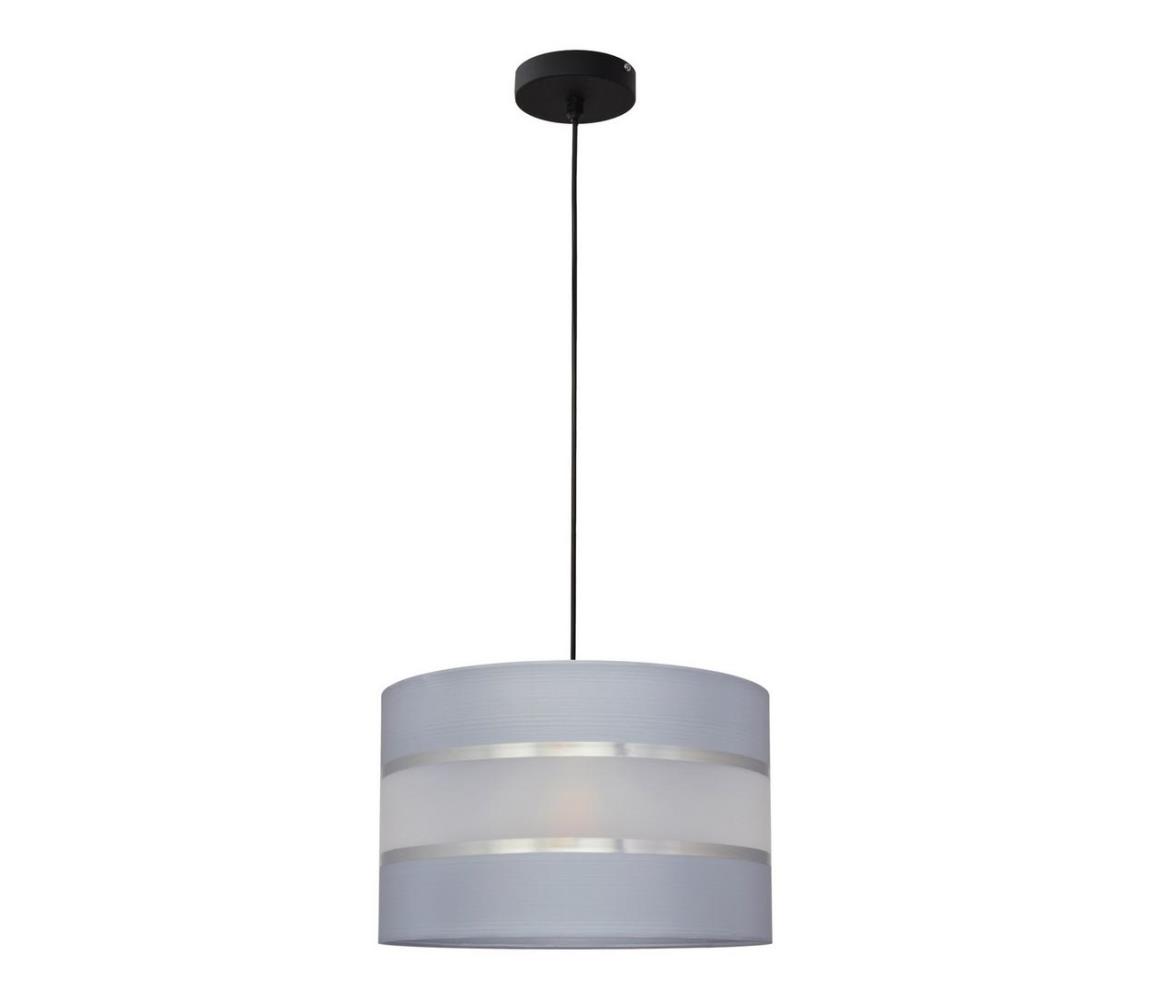Lustră pe cablu HELEN 1xE27/60W/230V gri/neagră