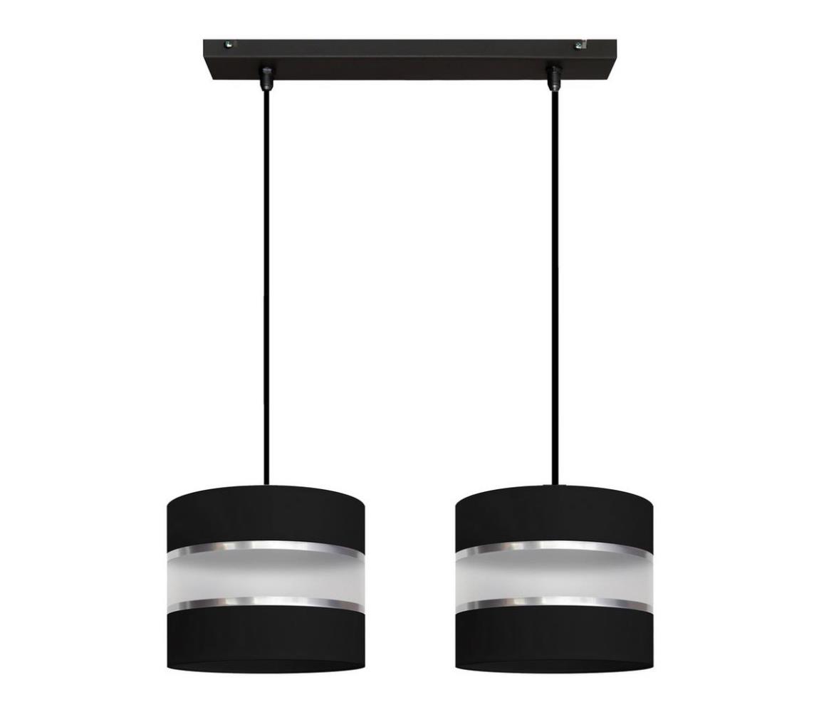 Lustră pe cablu HELEN 2xE27/60W/230V neagră