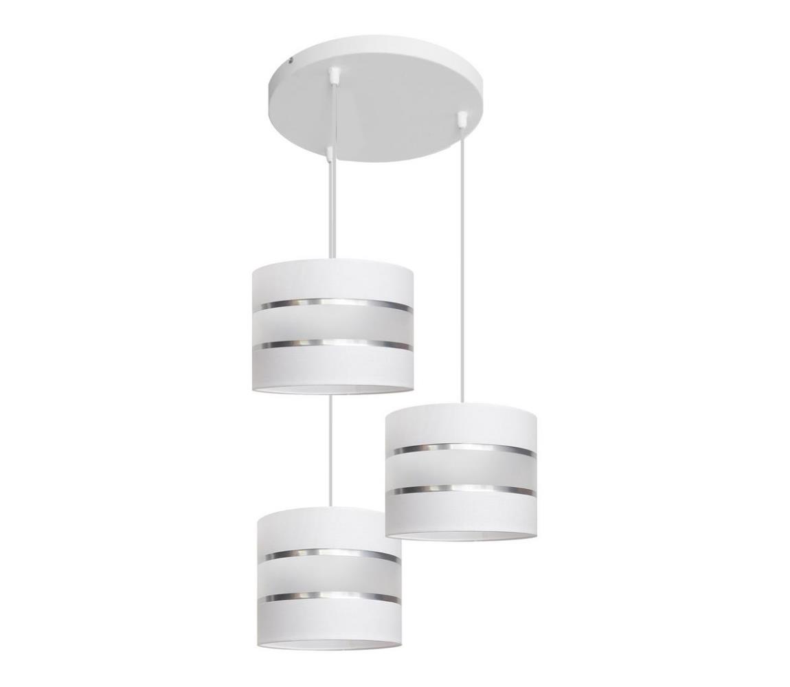 Lustră pe cablu HELEN 3xE27/60W/230V alb