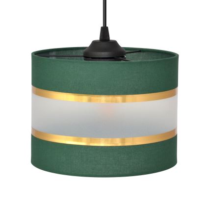 Lustră pe cablu HELEN 4xE27/15W/230V verde/auriu