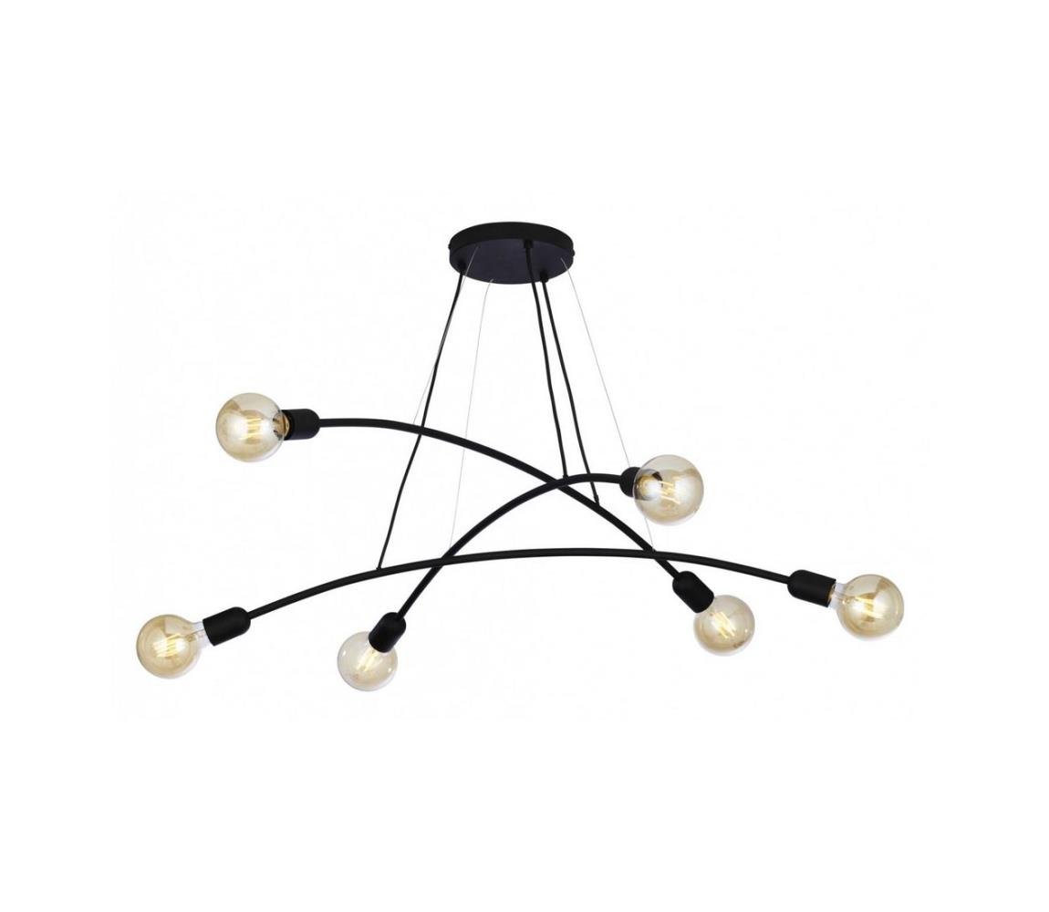 Lustră pe cablu HELIX 6xE27/60W/230V