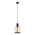 Lustră pe cablu HERMAN 1xE27/15W/230V alamă/neagră Argon 4248