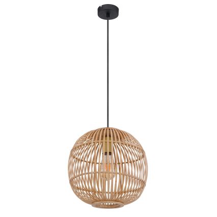 Lustră pe cablu 1xE27/60W/230V bambus Globo