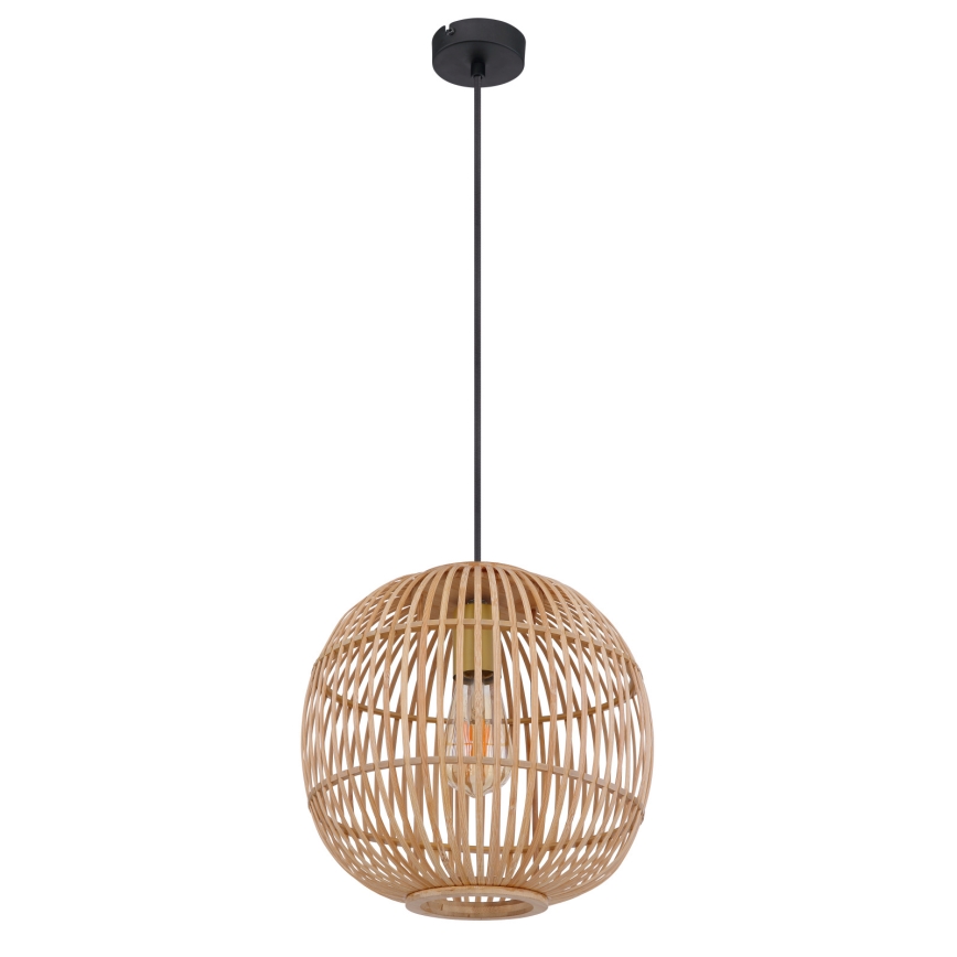 Lustră pe cablu 1xE27/60W/230V bambus Globo