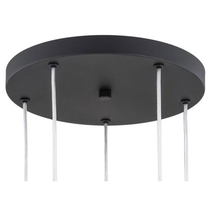 Lustră pe cablu HOLLYWOOD 5xE14/7W/230V neagră Argon 2103