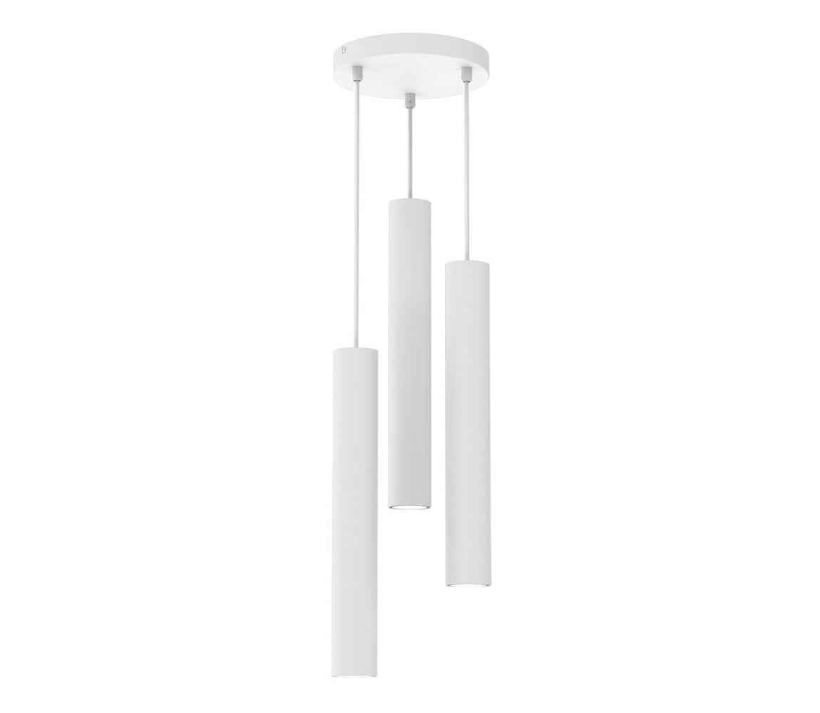 Lustră pe cablu HUDSON 3xGU10/8W/230V albă