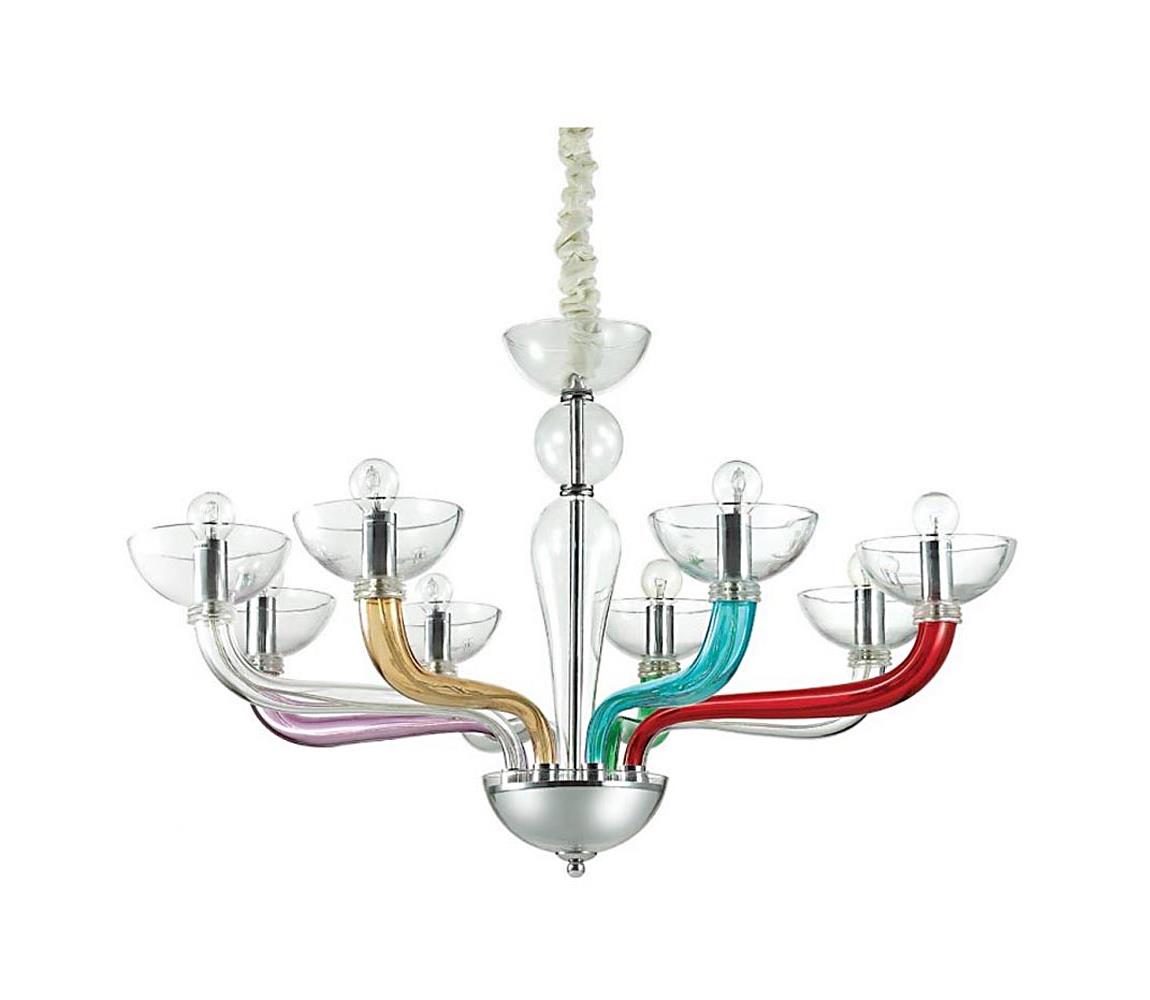 Lustră pe cablu Ideal Lux CASANOVA 8×E14/40W/230V