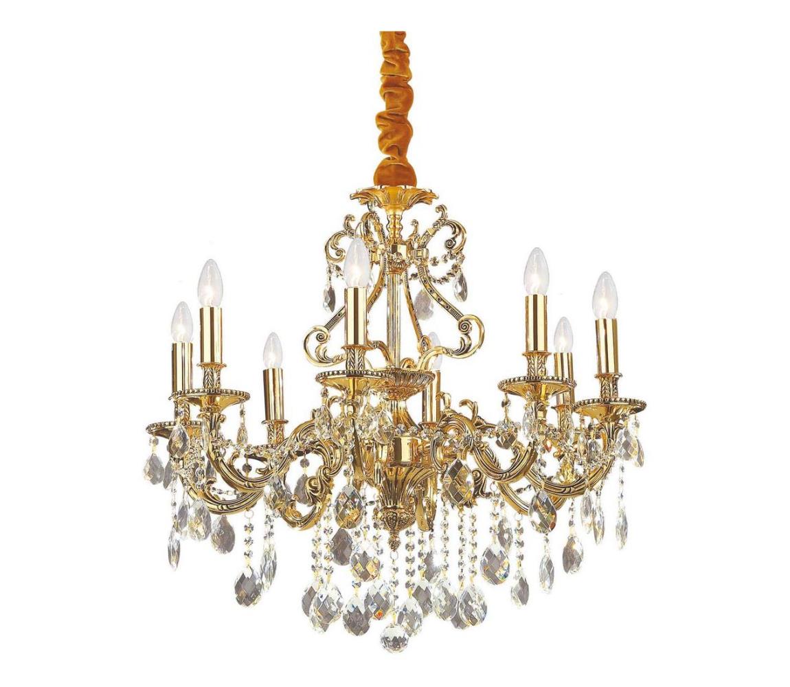 Lustră pe cablu Ideal Lux Crystal GIOCONDA 8×E14/40W/230V