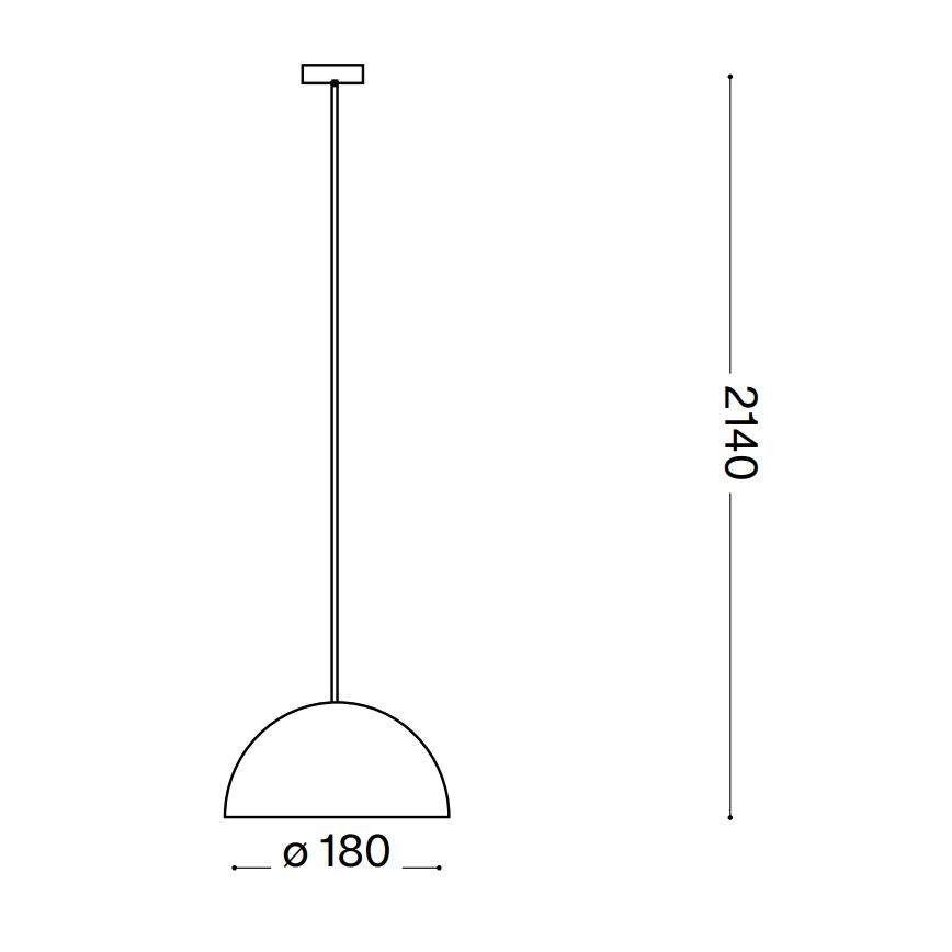 Lustră pe cablu Ideal Lux FOLK 1xE27/60W/230V d. 18 cm maro