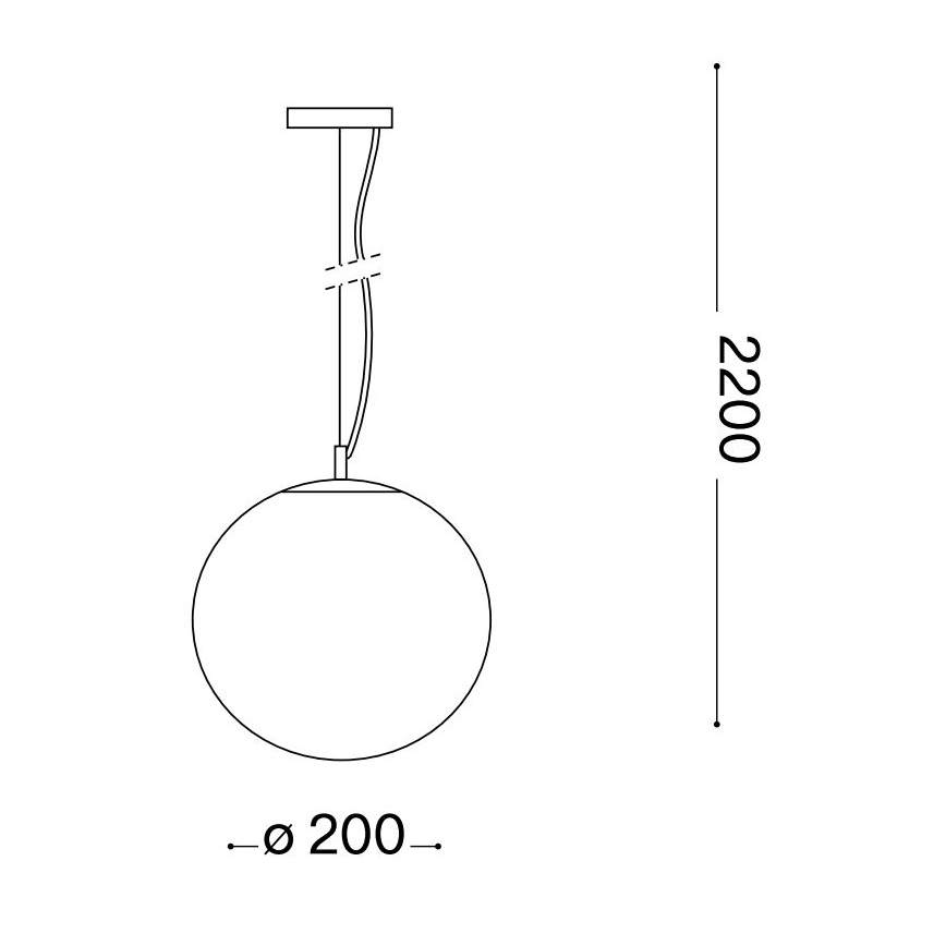 Lustră pe cablu Ideal Lux MAPA 1xE27/42W/230V d. 20 cm auriu/fumuriu