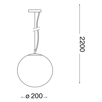Lustră pe cablu Ideal Lux MAPA 1xE27/42W/230V d. 20 cm gri/fumuriu