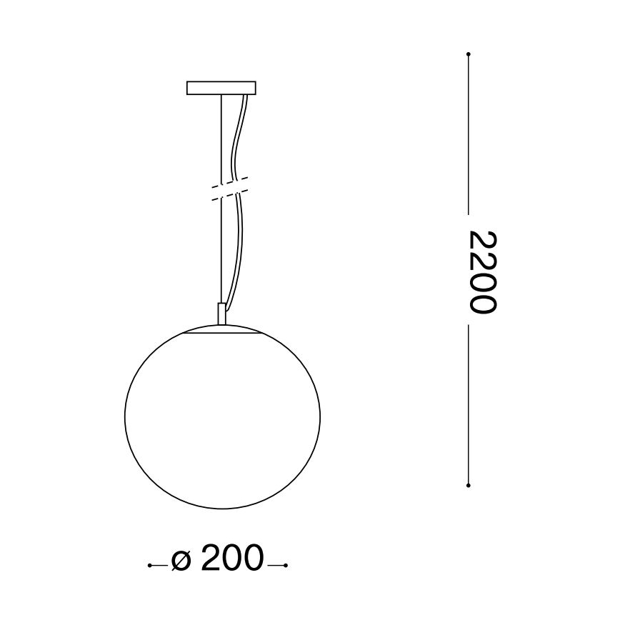 Lustră pe cablu Ideal Lux MAPA 1xE27/42W/230V d. 20 cm gri/fumuriu