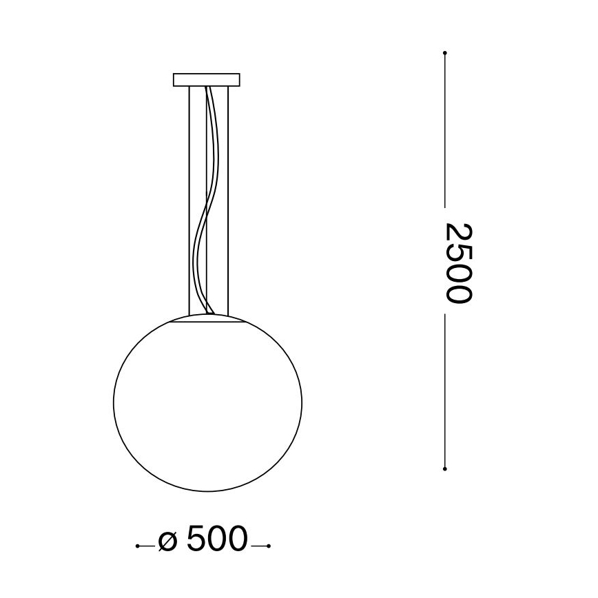 Lustră pe cablu Ideal Lux MAPA 1xE27/42W/230V d. 50 cm gri/fumuriu