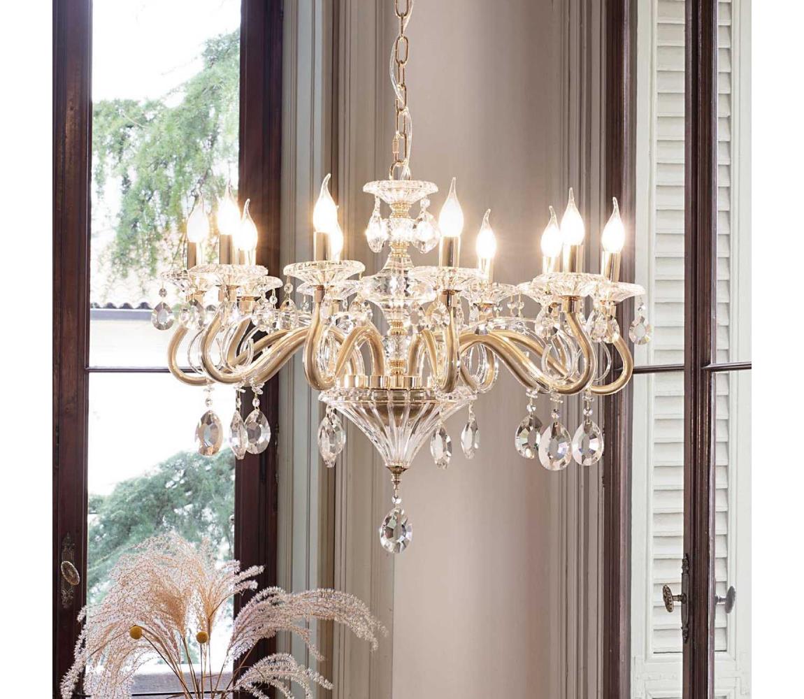 Lustră pe cablu Ideal Lux NEGRESCO 10×E14/40W/230V